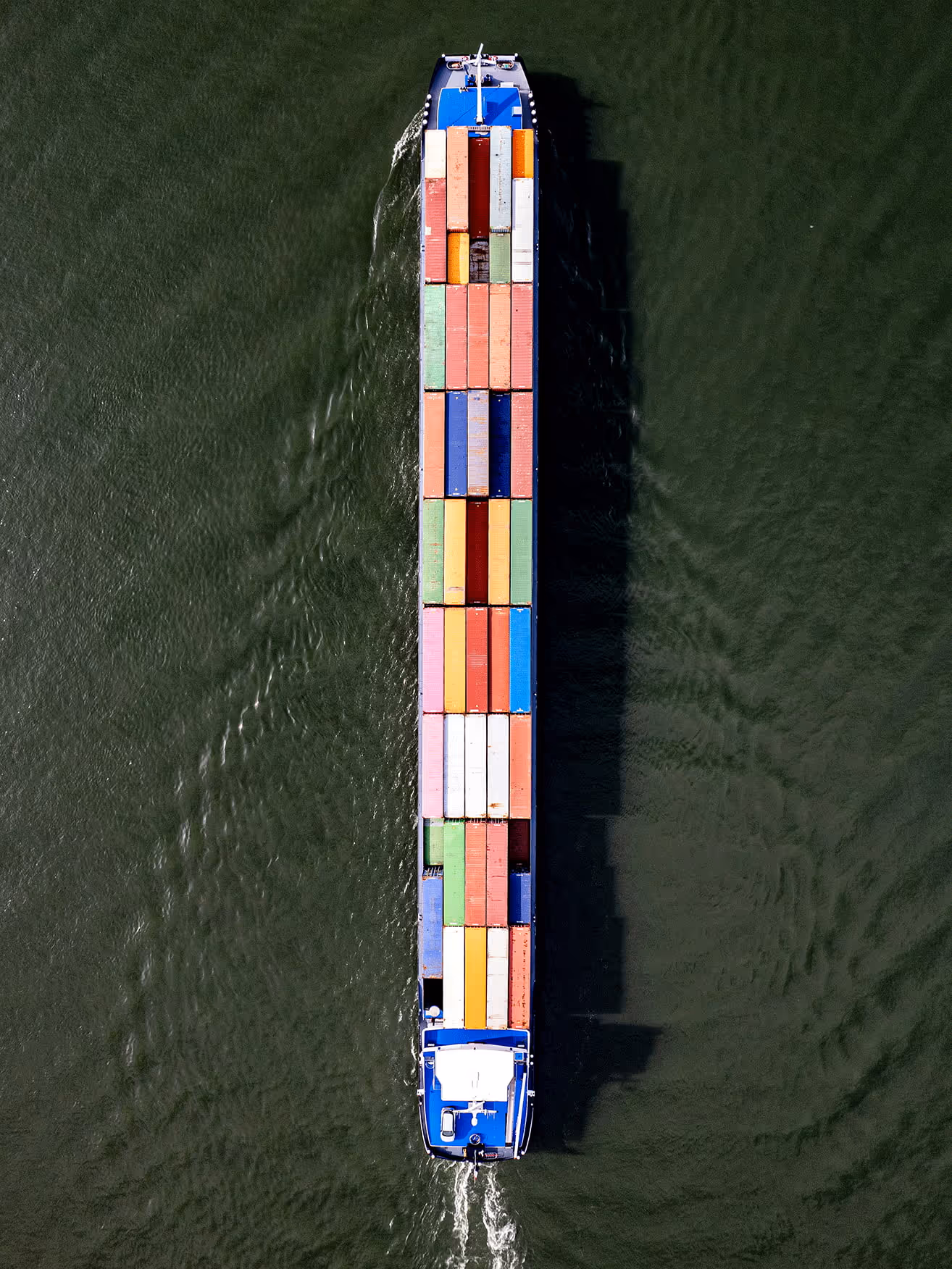 Shipping container displaying our global fulfillment capabilities. 