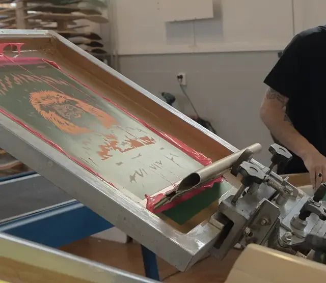 Merchandise production run behind a remote team shipment