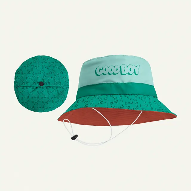 Custom packable bucket hat for Good Boy